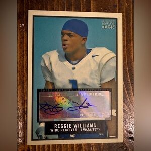 2009 Topps Magic Reggie Williams Football Card Certified AUTOGRAPH Huskies